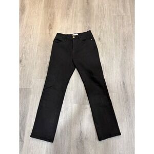 FRAME Le High Straight Jeans Black High Rise Straight Leg Womens 27 Chic